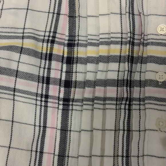 NWT plaid A-line button-up shirt - Picture 2 of 4